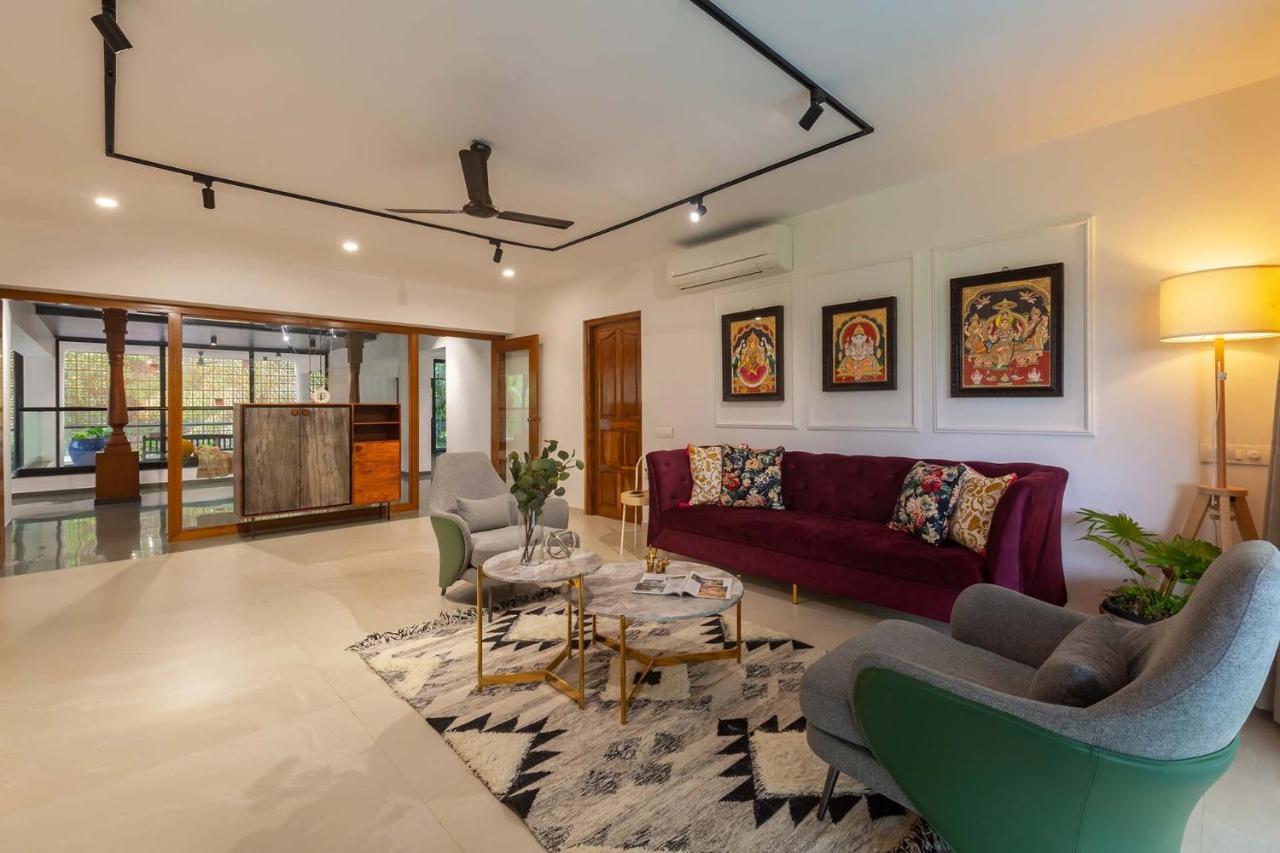 Villa Sereno By Stayvista - An Elegant And Entertaining Retreat Featuring A Swimming Pool, Outdoor Jacuzzi, Modern Interiors, And A Snooker Table Alībāg Exteriér fotografie